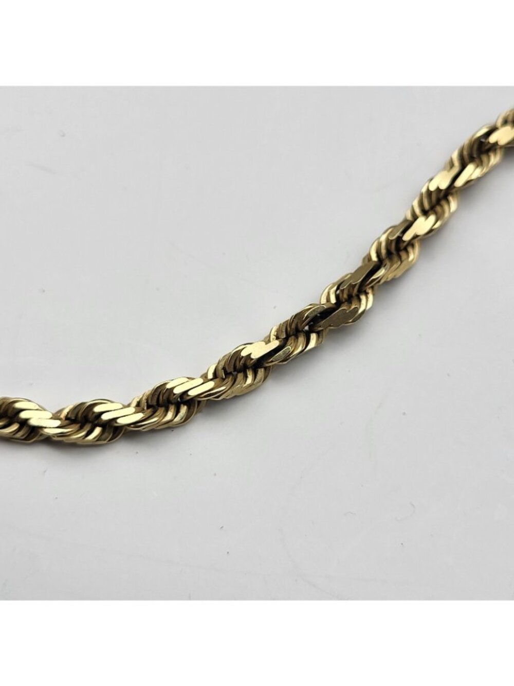 Heavy Gold Chain Solid 14k Italy Yellow Gold 27 Grams 16" Safety Clasp - Picture 2 of 12